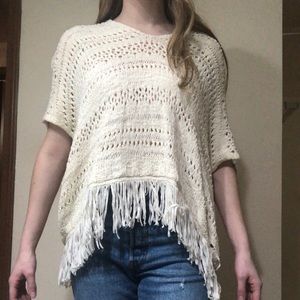 AE CREAM PONCHO